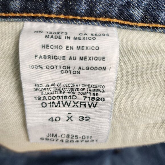 Wrangler 20X Jeans Mens 40x32 Blue Straight Leg Denim - Picture 9 of 9